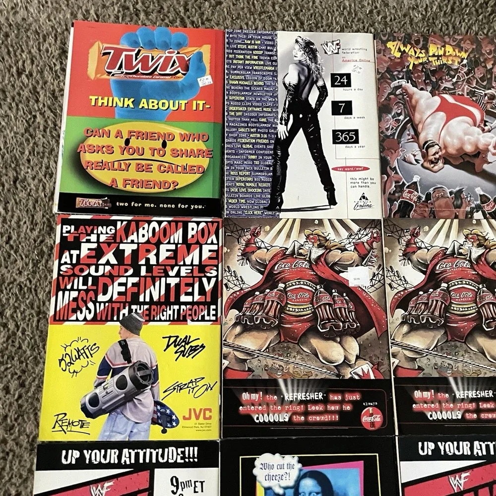 Vintage 1998 WWF Magazine Lot 13 Stone Cold Undertaker Kane Chyna The Rock RAW
